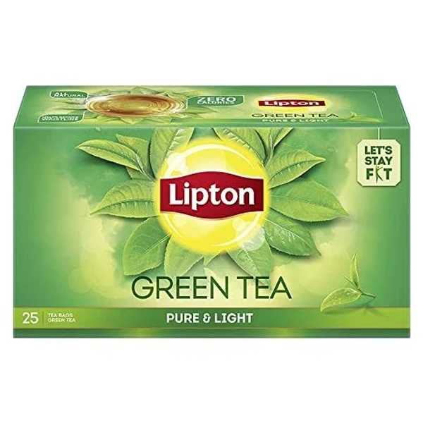 Lipton Green Tea - 25 Tea Bags, Pure & Light