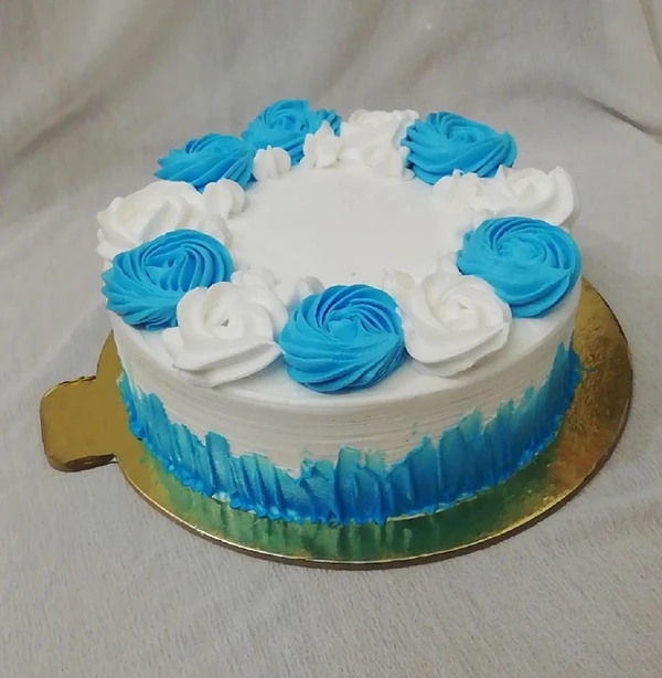 Blue Ocean Theme Vanilla Cake - 1 Pound