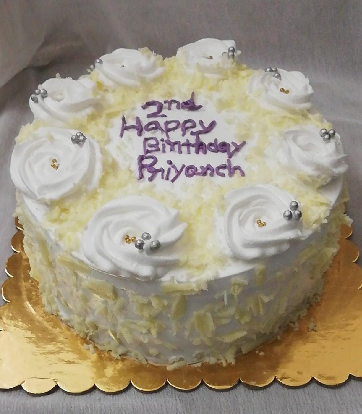 Plain Rose Message Cake #4 | Handmade cake, Cake, Happy 25th birthday