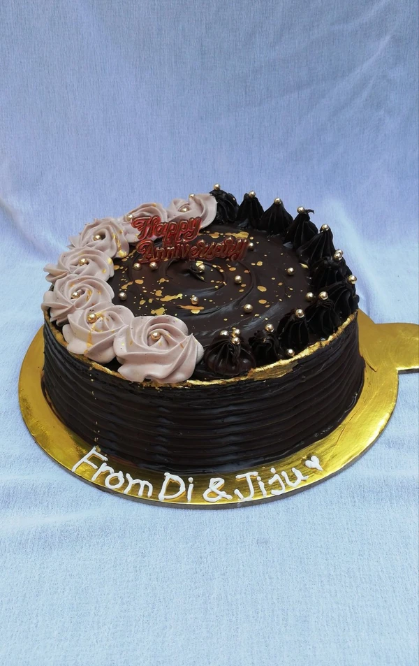 Flower Chocolate Truffle Cake - 1 Pound