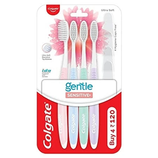 Colgate Gentle Sensitive Ultra Soft Tooth Brush (Set of 4) - 4N