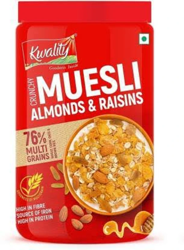 Kwality Muesli Almond And Raisins - 1kg