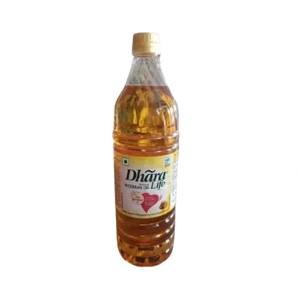 Dhara Refined Rice Bran Oil - 1lt