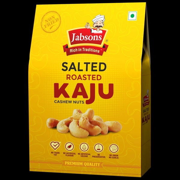 Jabsons Salted Roasted Kaju (Cashew Nuts) - 200g