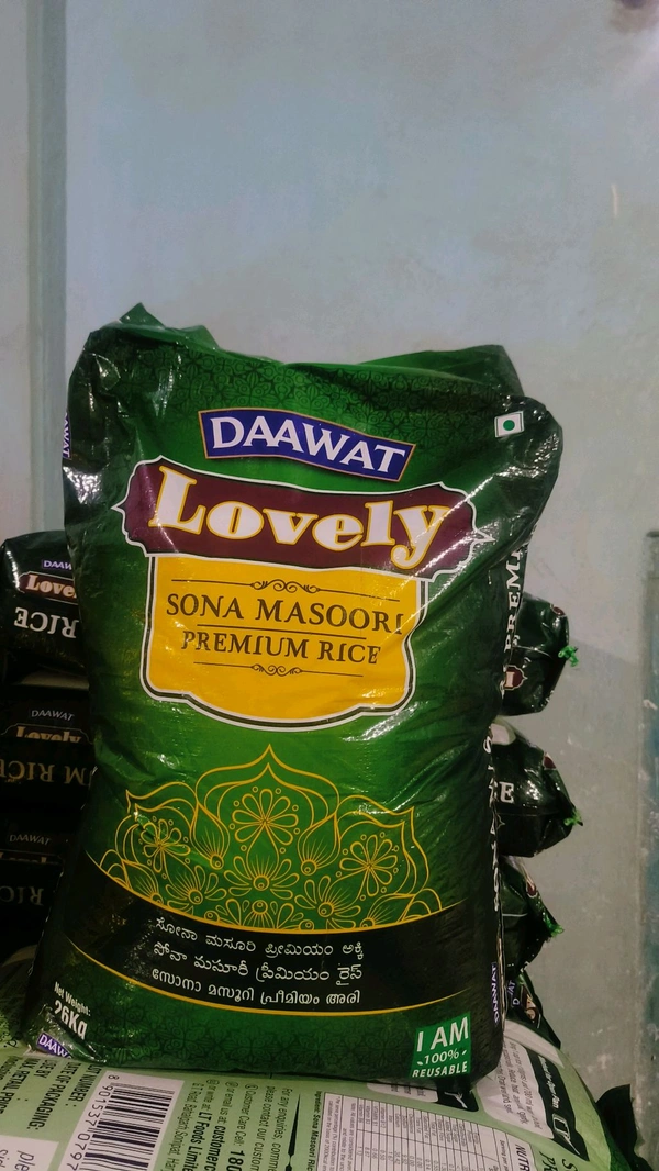 Daawat Lovely Sona Masoori Rice - 26kg