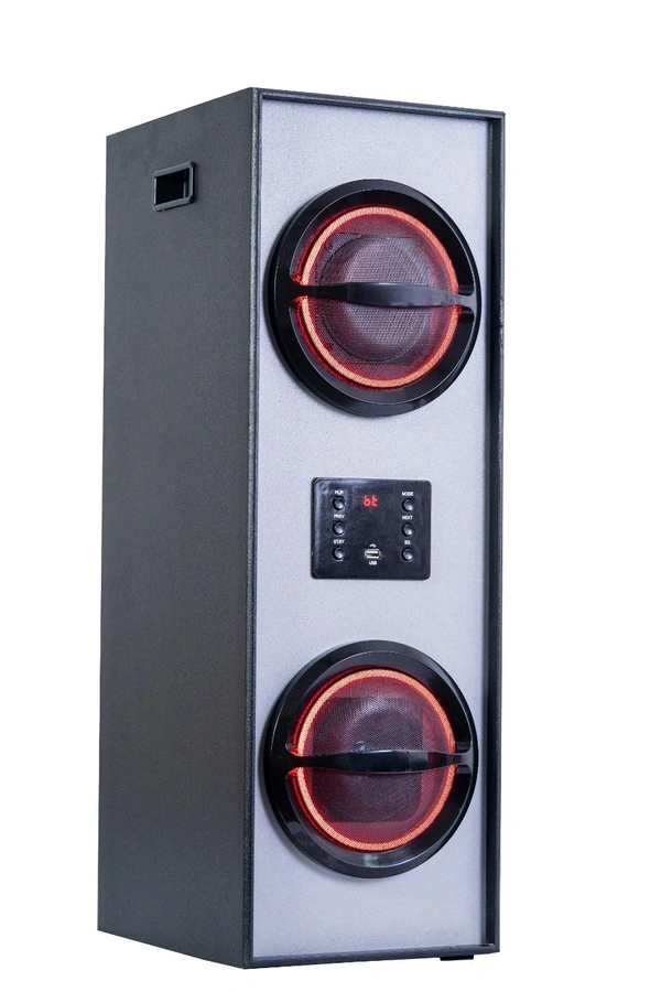 Tower Speaker Neon  - Black, 8"*1 woofer. 4"*2 speaker