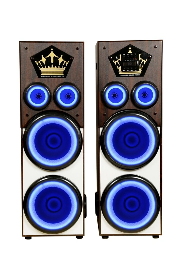 Tower Speaker Monster  - wooden finish, 10"*4 woofers 4"*4 tweeters