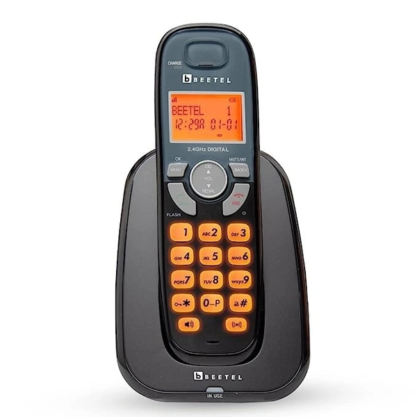 BEETLE X-70 BLACK CORDLESS PHONE - Black