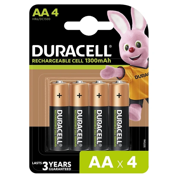 DURACELL 1300 MAH RECHARGEABLE BATTERY