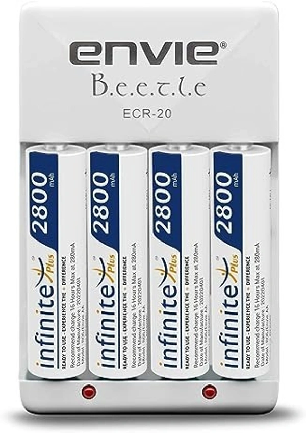 ENVIE 2800 MAH CHAREGER AND 4 CELL COMBINED SET