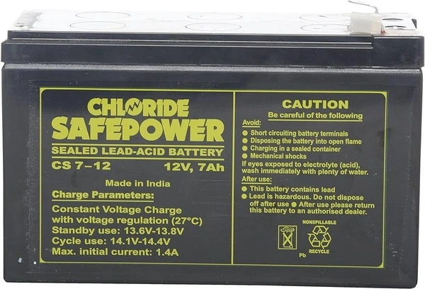 EXIDE 12V 7 AH RECHARGEABLE BATTERY