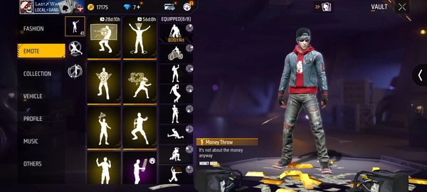 Black T Shirt 71 Level Shortgun Skin  - Old Id Free Fire In Your Bugut