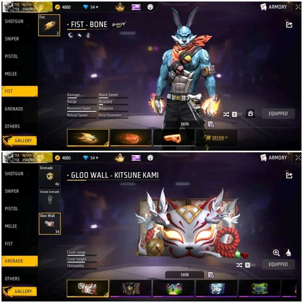 Free Fire Session 1 & SESSION 2 ACCOUNT selling  - Red, 1