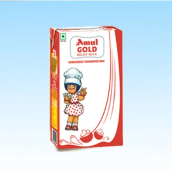 Amul Gold - Homogenesied Standardised Milk(Carton Pack)500