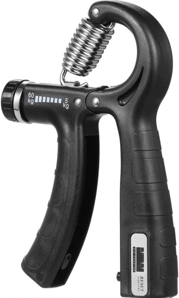 Hand Grip Gym With Counter | Hand Gripper Upto 5 to 60 Kg (Multicolor) - Free Size