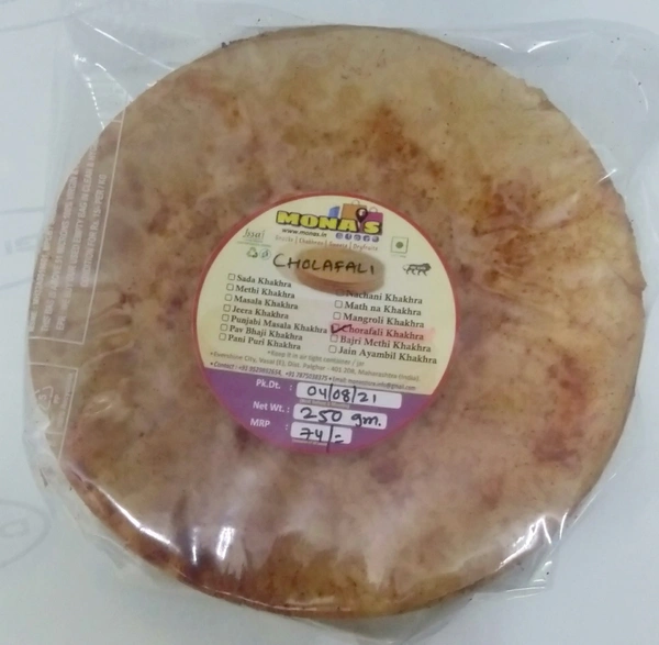 Cholafali Khakhra 500 Grams - cholafali, 500 Grams