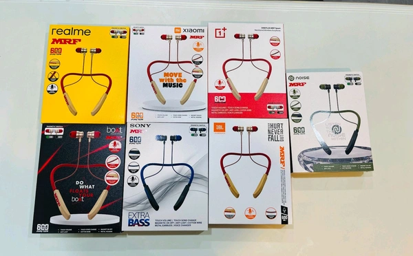 MRF Neckband Mix Model ___ 600hrs Battery Working Sure 💯%  - *MRF NECKBAND 💯🧲🧲*, MRF⚡⚡