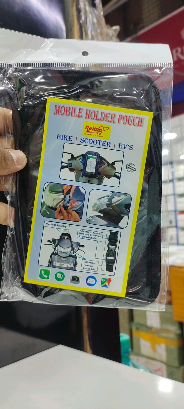 Mobile Holder Pouch For All Types Of Scooter 🛵🛴 - Swiggy Zomato Good Performance ✅