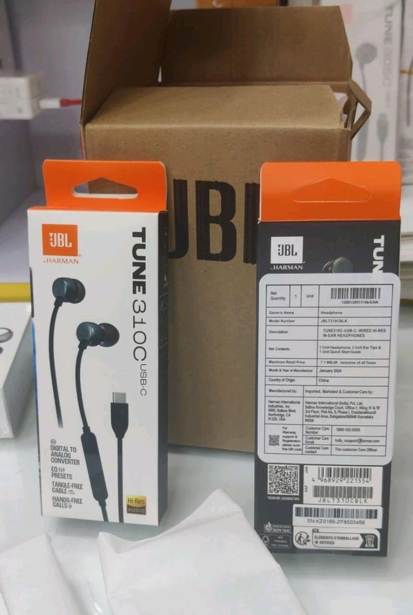 Jbl Tune 310C Type C 💯 Original Earphone
