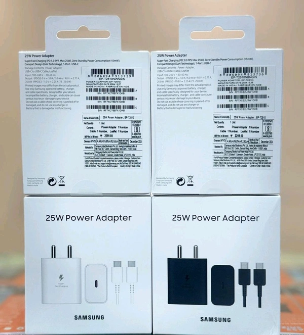 Samsung 25w Adapter With Cable 💯 Original 