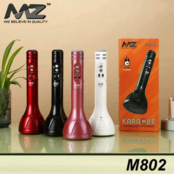 MZ M802 Karaoke Wirless Speaker With Mic 