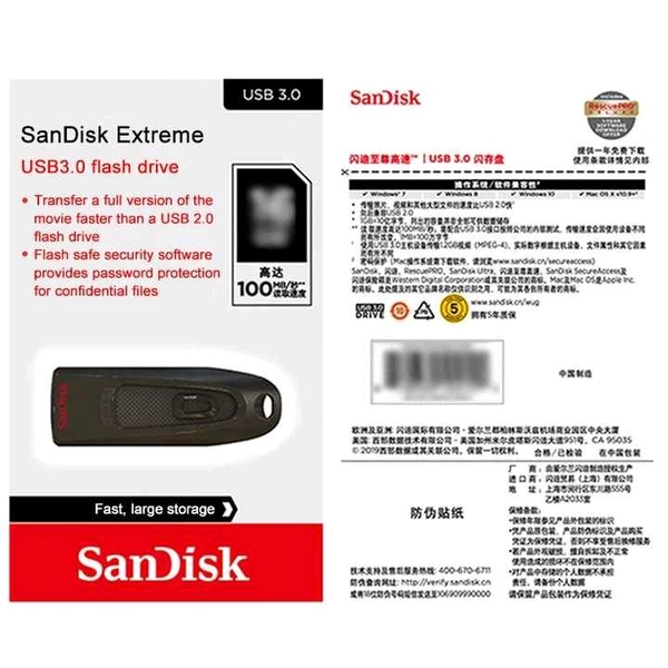 SanDisk Ultra USB 3.0 CZ-48 Pendrive  - 32GB