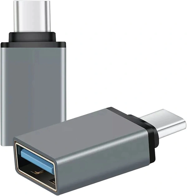 HB PLUS Type C USB 3.0 Male to 3.1 Converter OTG Adapter (Grey)