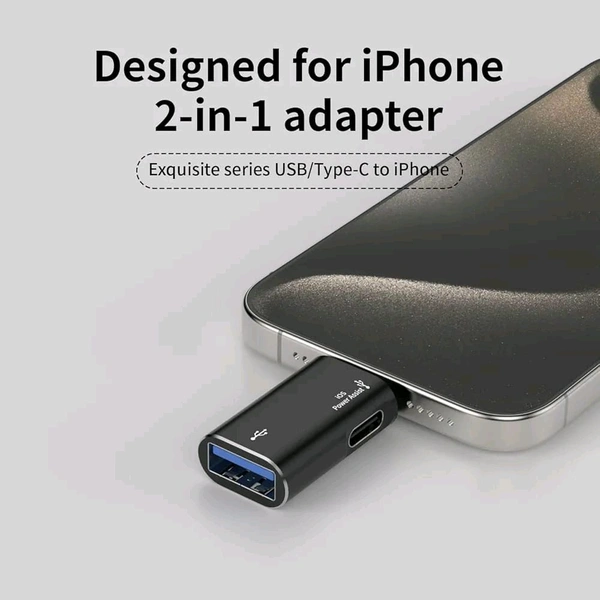 HB PLUS USB 3.0 to Lightning Adapter Connector, Female to Male USB 3.0 High-Speed Data Transfer Converter USB Adapter for iPhone, iPad, MacBook i Phone OTG cannector