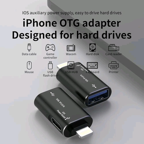HB PLUS USB 3.0 to Lightning Adapter Connector, Female to Male USB 3.0 High-Speed Data Transfer Converter USB Adapter for iPhone, iPad, MacBook i Phone OTG cannector