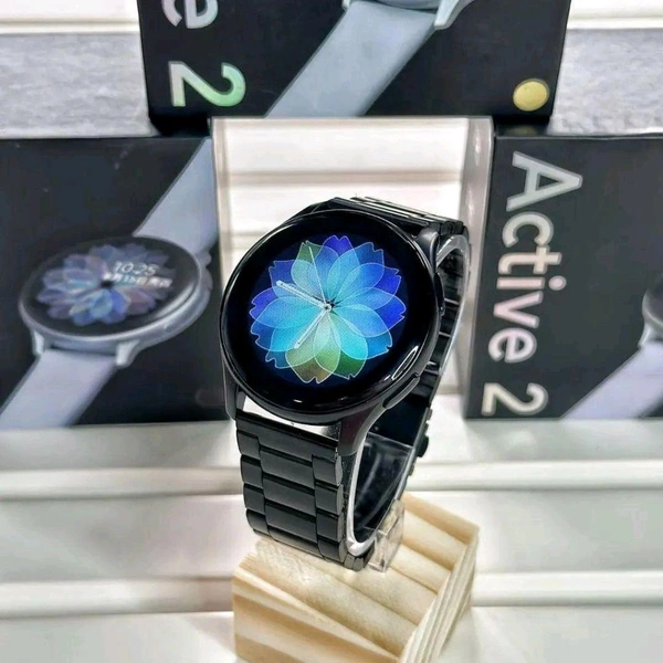 Active 2 Best Quality Smartwatch | 2.5D Curve HD Screen Full Touch Upto 1*2 Days Battery Backup - Black