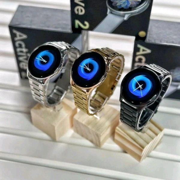 Active 2 Best Quality Smartwatch | 2.5D Curve HD Screen Full Touch Upto 1*2 Days Battery Backup - Silver