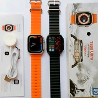 watch Pro T800 Series 8 Ultra Budget Smartwatch | 1.99 Infinity Display, Aluminium Case - Orange