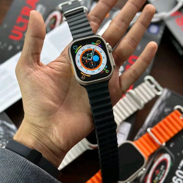 T10 Ultra Smart Watch with 2.01 inch Big Display 49mm with Wireless - Black