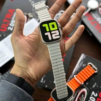 T10 Ultra Smart Watch with 2.01 inch Big Display 49mm with Wireless - White