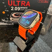 T10 Ultra Smart Watch with 2.01 inch Big Display 49mm with Wireless - Orange