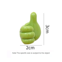Thumb Hooks Clip Creative Silicone Thumb Key Hanger Hook Home/Office Data Cable Clip Wire Desk Organizer