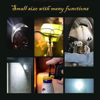 Keychain Light USB Charging Emergency Lamps Strong Magnetic Repair Work Outdoor Camping Light