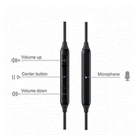 Type C Wired in Ear Earphones 14Mm Drivers 1.2 Meter Durable Cable-Black