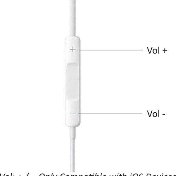 I Phone Wired Earphone Handsfree with Mic & Volume Controller Compatible with i /Phone 14/13/12/11 Pro Max Xs/XR/X/7/8+