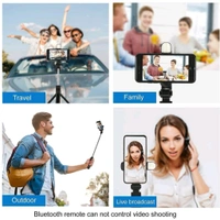 Q07 4 in 1 Extendable Selfie Stick 360 Rotation Tripod Stand Tripod