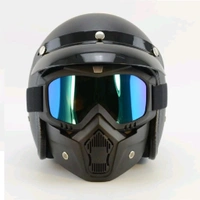 Bike Goggles Mask Anti Scratch UV Protective Face Mask - Clear traprent