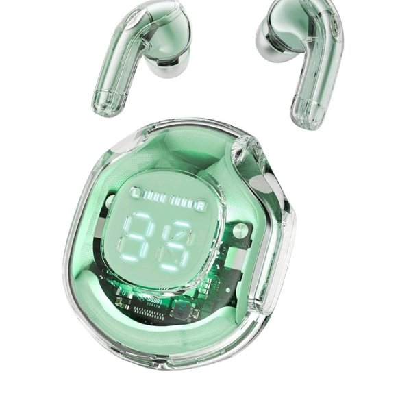 Ultrapod Pro 5.3 LED Power Display Crystal in-Ear Earbuds - Blue