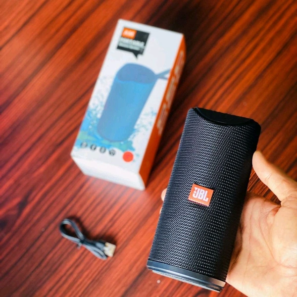 Portable Bluetooth Speaker Dynamic Thunder Sound With High Bass Bluetooth Speaker Stereo Channel With Brand Log - Black
