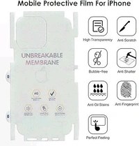 Back Screen Protector for iPhone 13 Unbreakable Membrane Scratch Guard Transparent TPU Full Fit Protective, Case Friendly, Compatible with iPhone 13 (Back & Side)