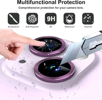 iPhone 13 Camera Lens Protector for iPhone 13 6.1"& iPhone 13 Mini 5.4", Tempered Glass Camera Lens Protector Tempered Glass Lens Ring Cover Fit for iPhone 13 / - Shira Blu