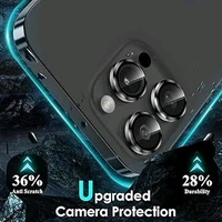 iPhone 13 Pro Max Camera Lens Protector Compatible for iPhone 13 Pro Max - Black