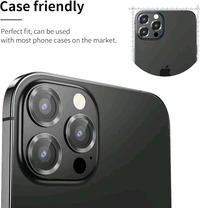 iPhone 13 Pro Max Camera Lens Protector Compatible for iPhone 13 Pro Max - Black