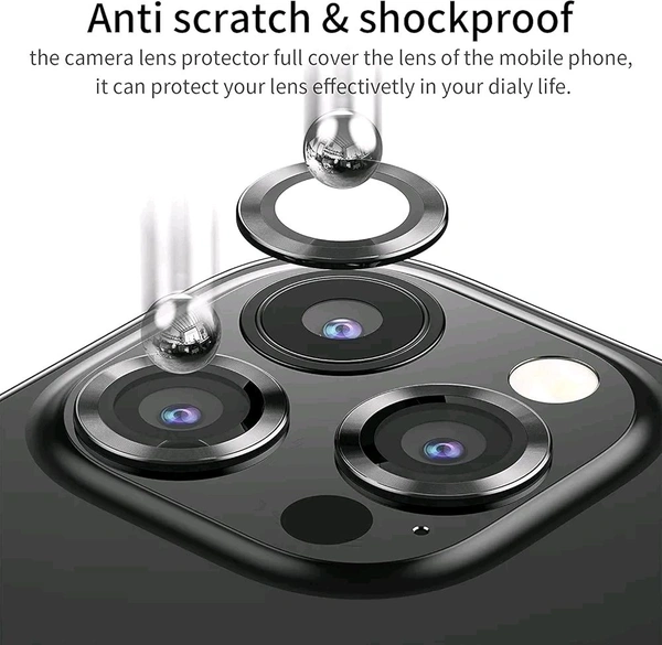 iPhone 13 Pro Max Camera Lens Protector Compatible for iPhone 13 Pro Max - Red