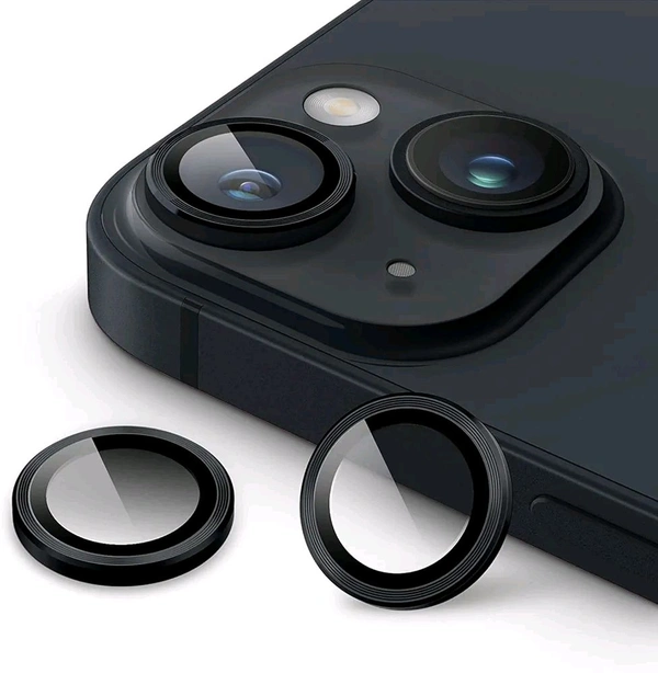 iPhone 14 Camera Lens Protector iPhone 14 6.7", Tempered Glass Camera Lens Protector Tempered Glass Lens Ring Cover Fit for iPhone 14  - Red, 14 Plus