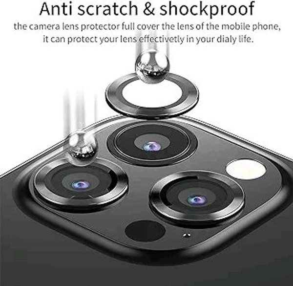 Camera Lens Protector for iPhone 14 Pro 6.1"& iPhone 14 Pro Max 6.7", TemiPhone 14 Pro Glass Camera Lens Protector Tempered Glass Lens Cover Fit for iPhone 14 Pro/iPhone 14 Pro  - Black